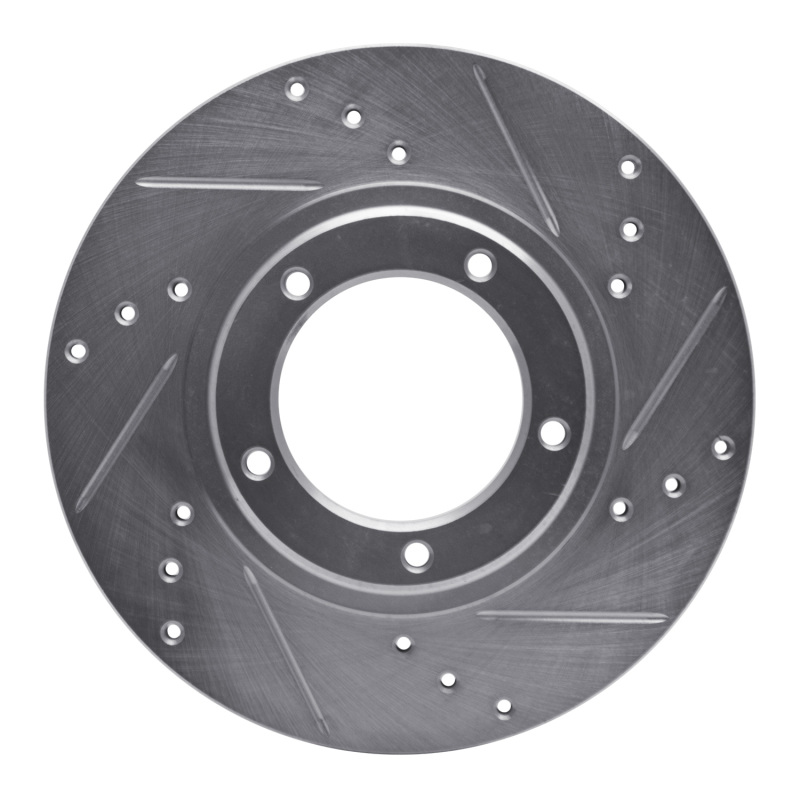 DFC 95-04 Toyota Tacoma Front Right Drilled & Slotted Silver Brake Rotor