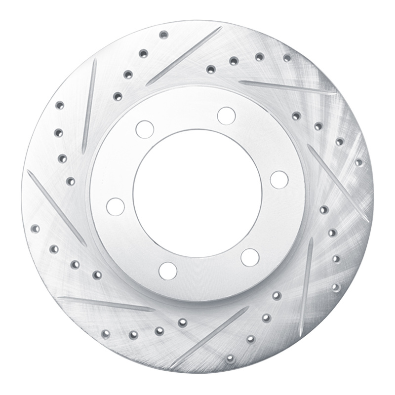 DFC 95-04 Toyota Tacoma Front Left Drilled & Slotted Silver Brake Rotor