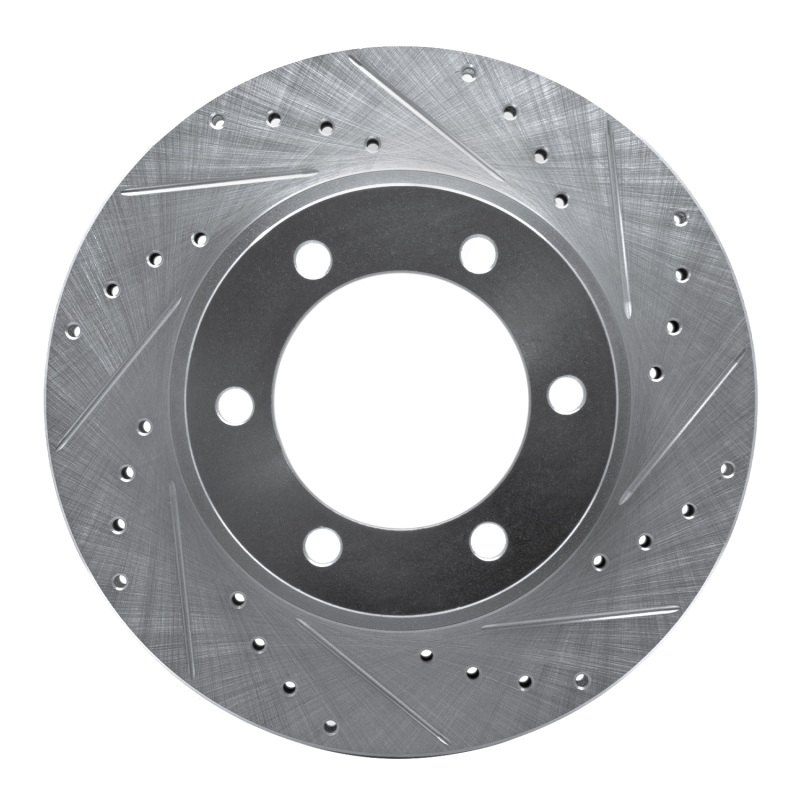 DFC 95-04 Toyota Tacoma Front Right Drilled & Slotted Silver Brake Rotor