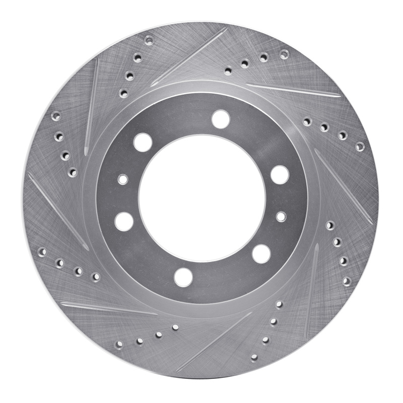 DFC 03-23 Toyota Hilux (Mexico) Front Left Drilled & Slotted Silver Brake Rotor