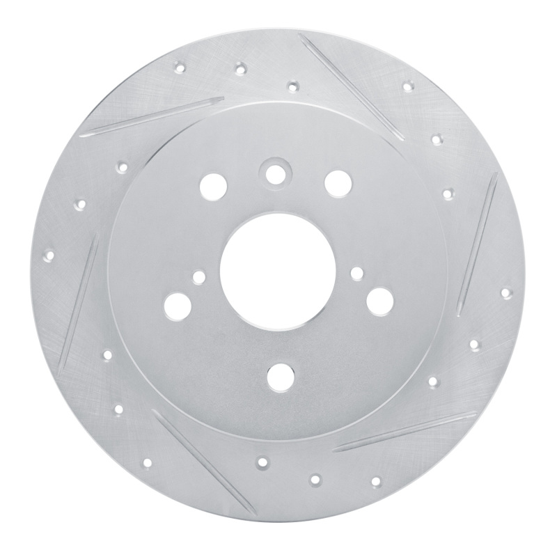 DFC 18-24 Toyota Camry Rear Right Drilled & Slotted Silver Brake Rotor