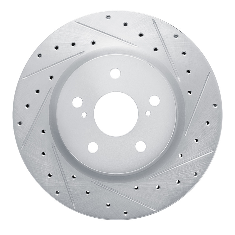 DFC 18-25 Lexus UX200 Front Right Drilled & Slotted Silver Brake Rotor