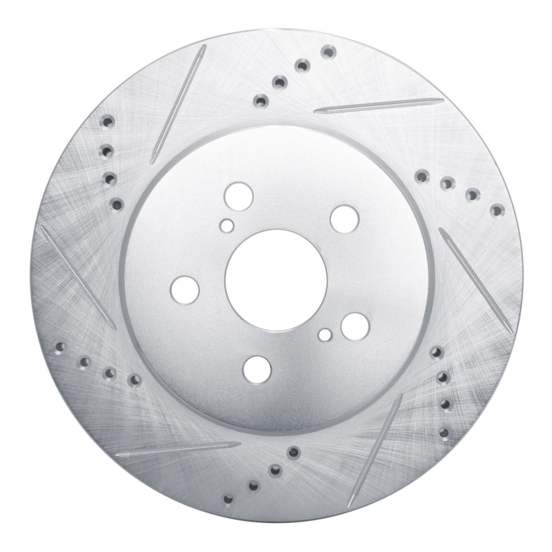DFC 19-25 Toyota Corolla (US/Canada) Front Left Drilled & Slotted Silver Brake Rotor