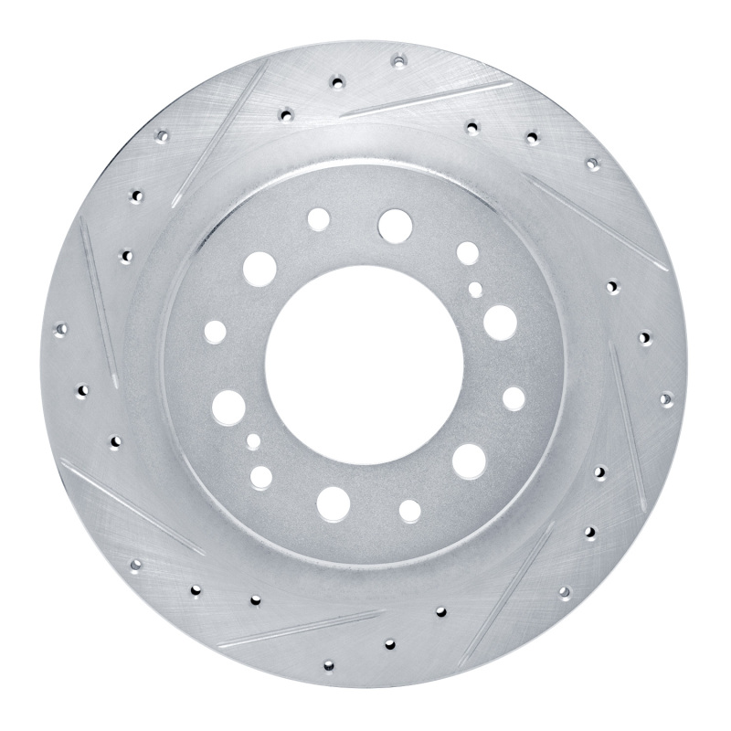 DFC 22-25 Lexus LX600 Rear Left Drilled & Slotted Silver Brake Rotor