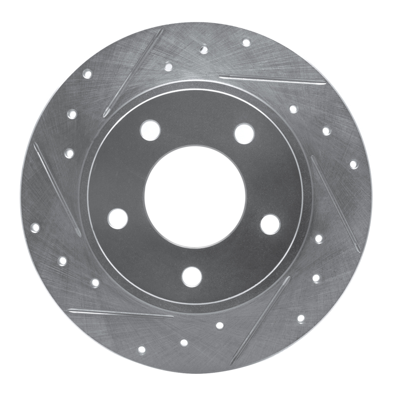 DFC 93-03 Ford Probe Rear Left Drilled & Slotted Silver Brake Rotor
