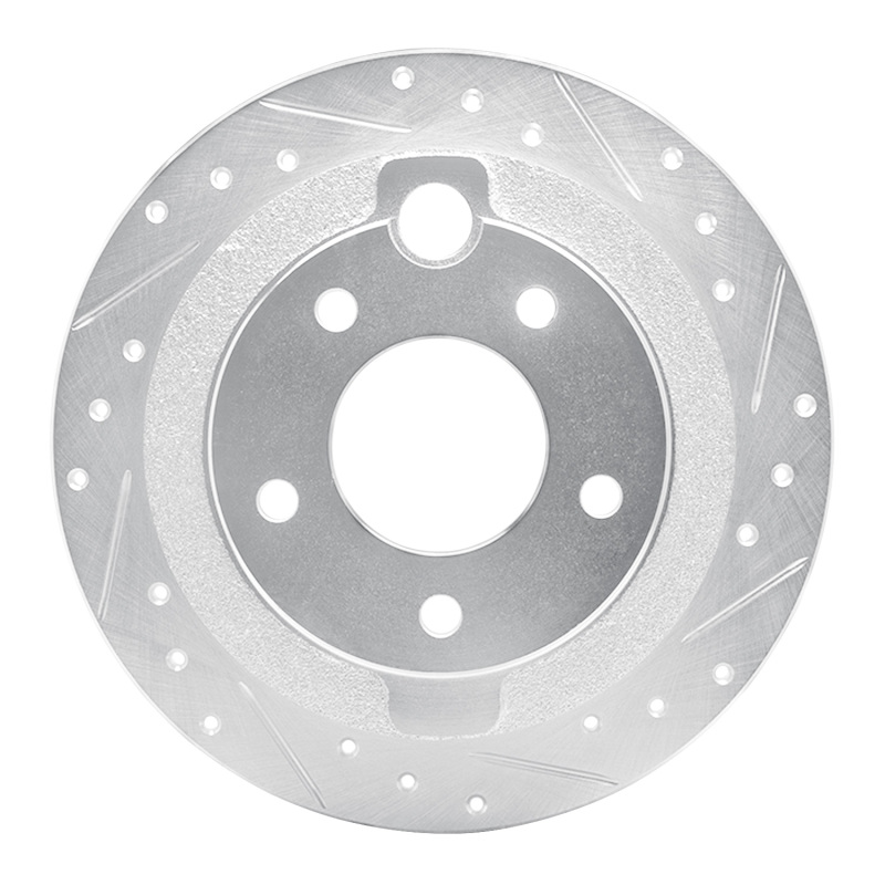 DFC 95-02 Mazda Millenia Rear Right Drilled & Slotted Silver Brake Rotor