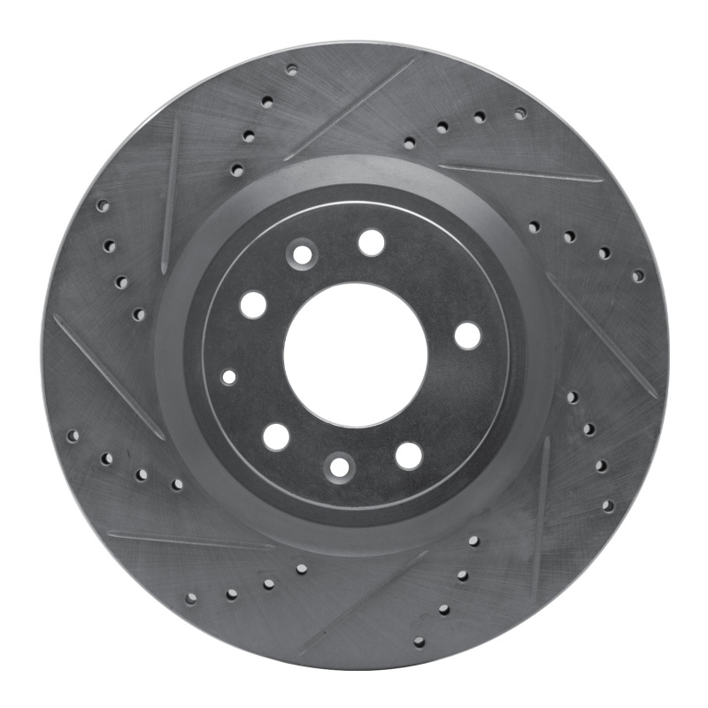 DFC 04-11 Mazda RX-8 Front Left Drilled & Slotted Silver Brake Rotor