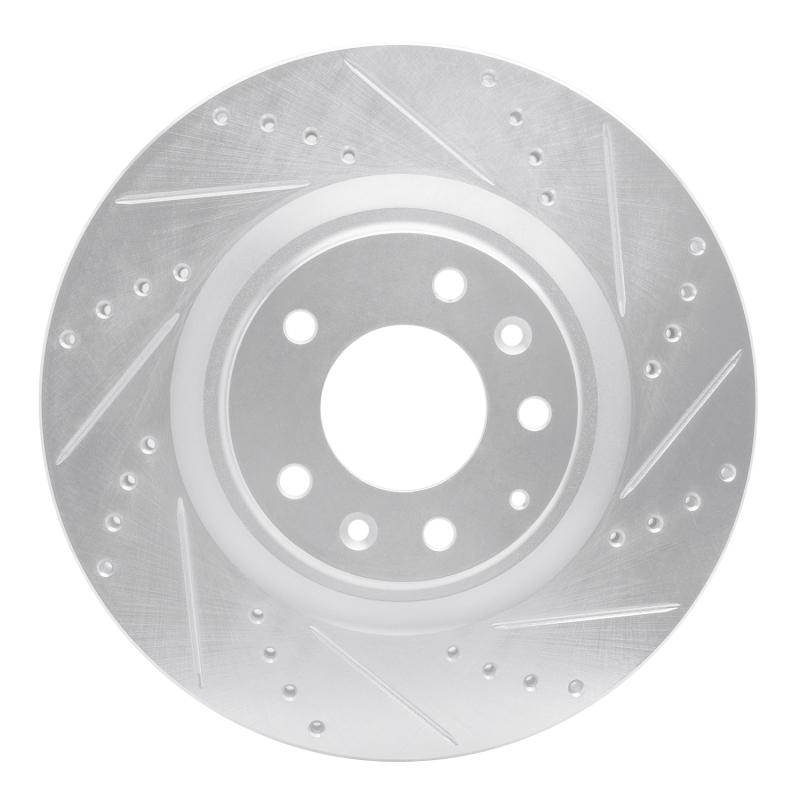 DFC 04-11 Mazda RX-8 Front Right Drilled & Slotted Silver Brake Rotor