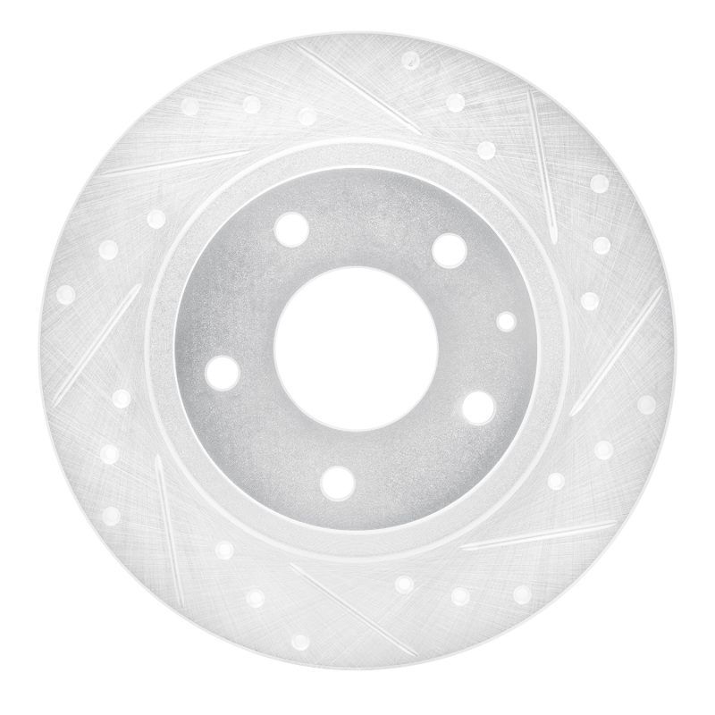 DFC 14-21 Mazda 6 Rear Right Drilled & Slotted Silver Brake Rotor