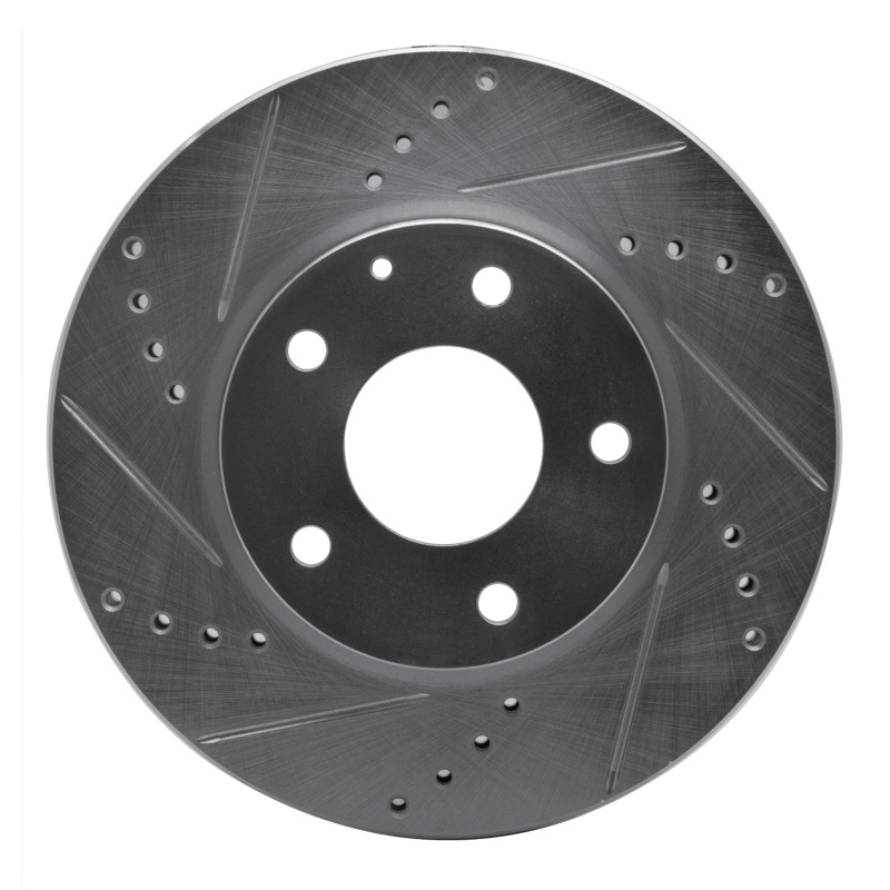 DFC 14-24 Mazda CX-3 Front Left Drilled & Slotted Silver Brake Rotor