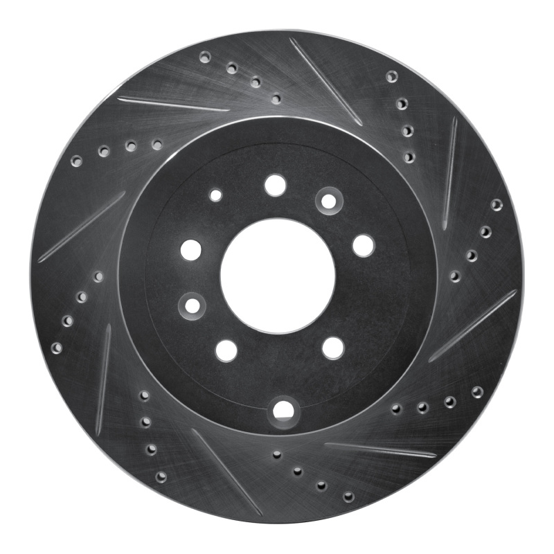 DFC 07-15 Mazda CX-9 Rear Right Drilled & Slotted Silver Brake Rotor