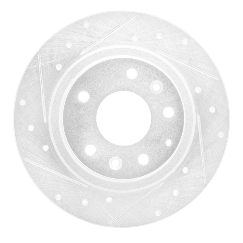 DFC 16-18 Mazda CX-3 Rear Left Drilled & Slotted Silver Brake Rotor