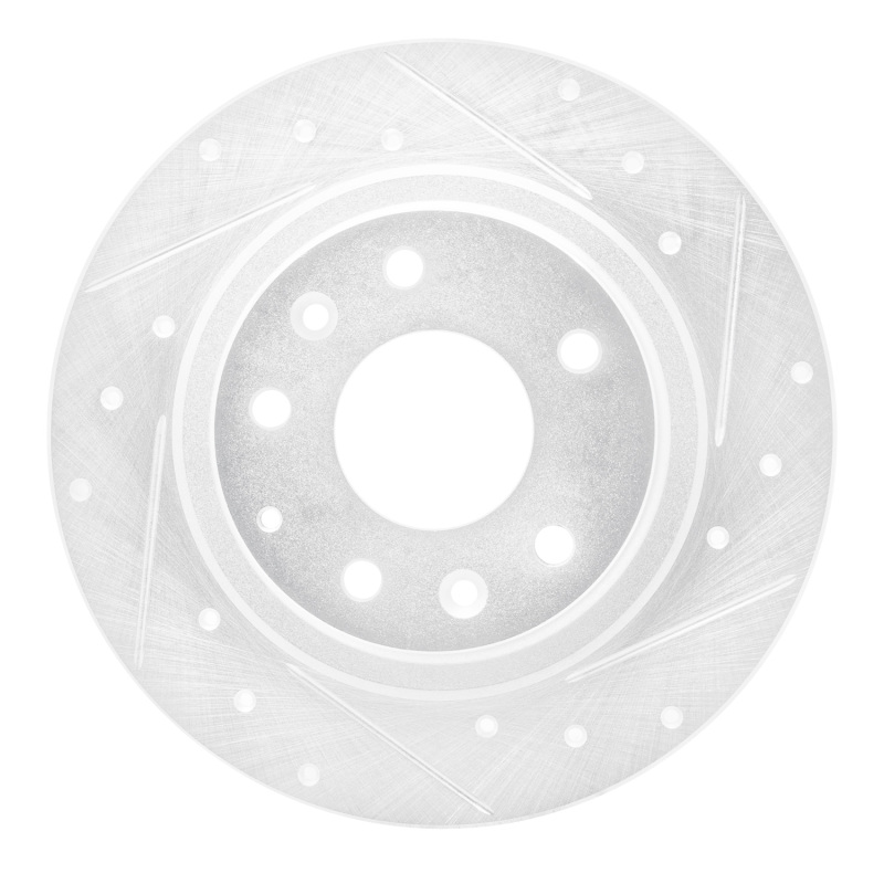 DFC 16-18 Mazda CX-3 Rear Right Drilled & Slotted Silver Brake Rotor