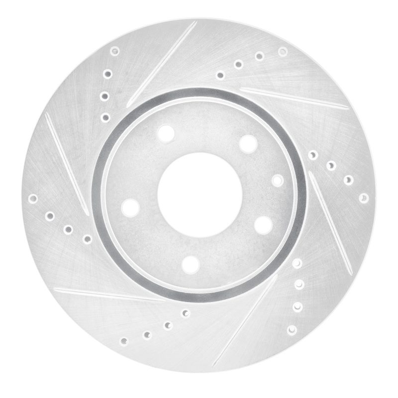 DFC 16-25 Mazda 6 Front Left Drilled & Slotted Silver Brake Rotor