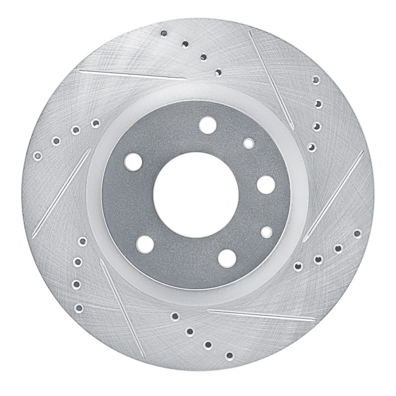 DFC 19-25 Mazda 3 Front Right Drilled & Slotted Silver Brake Rotor