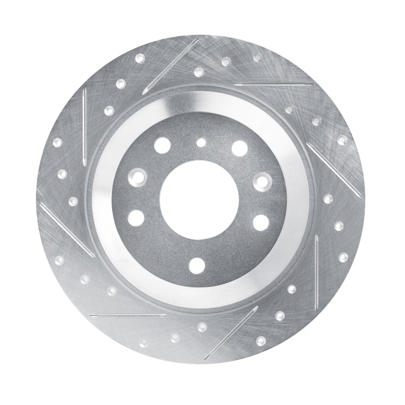 DFC 13-25 Mazda CX-30 Rear Left Drilled & Slotted Silver Brake Rotor