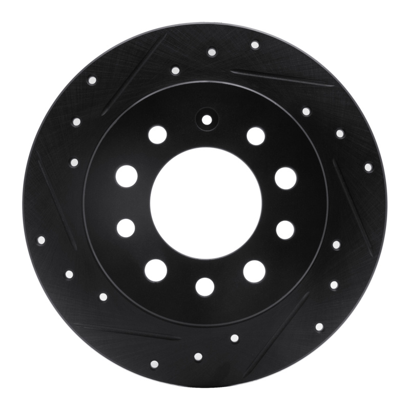 DFC 03-08 Hyundai Tiburon Rear Left Drilled & Slotted Black Brake Rotor