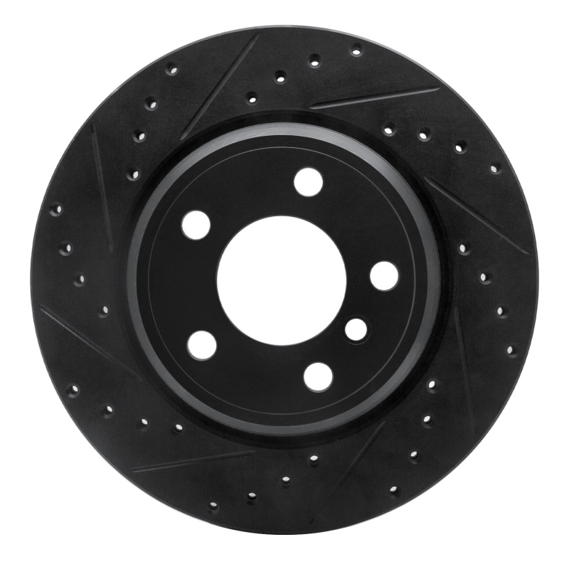 DFC 02-06 BMW X5 Rear Left Drilled & Slotted Black Brake Rotor