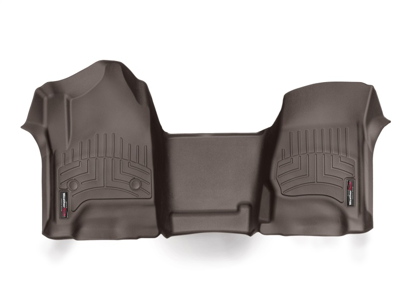 WeatherTech 2014+ Chevrolet Silverado (Crew Cab and Double Cab) Front FloorLiners - Cocoa