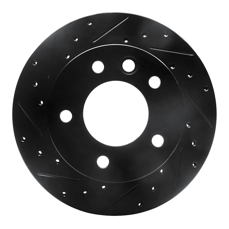 DFC 02-06 Dodge Sprinter 3500 Front Left Drilled & Slotted Black Brake Rotor