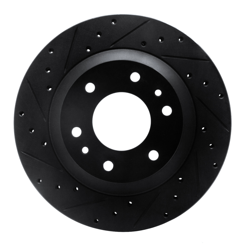 DFC 02-05 Buick Rainier Front Left Drilled & Slotted Black Brake Rotor