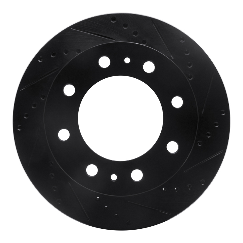 DFC 01-25 Chevrolet Silverado 2500 HD/2500 HD Classic Front Right Drill & Slot Black Brake Rotor
