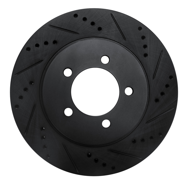 DFC 02-05 Ford Explorer Front Right Drilled & Slotted Black Brake Rotor