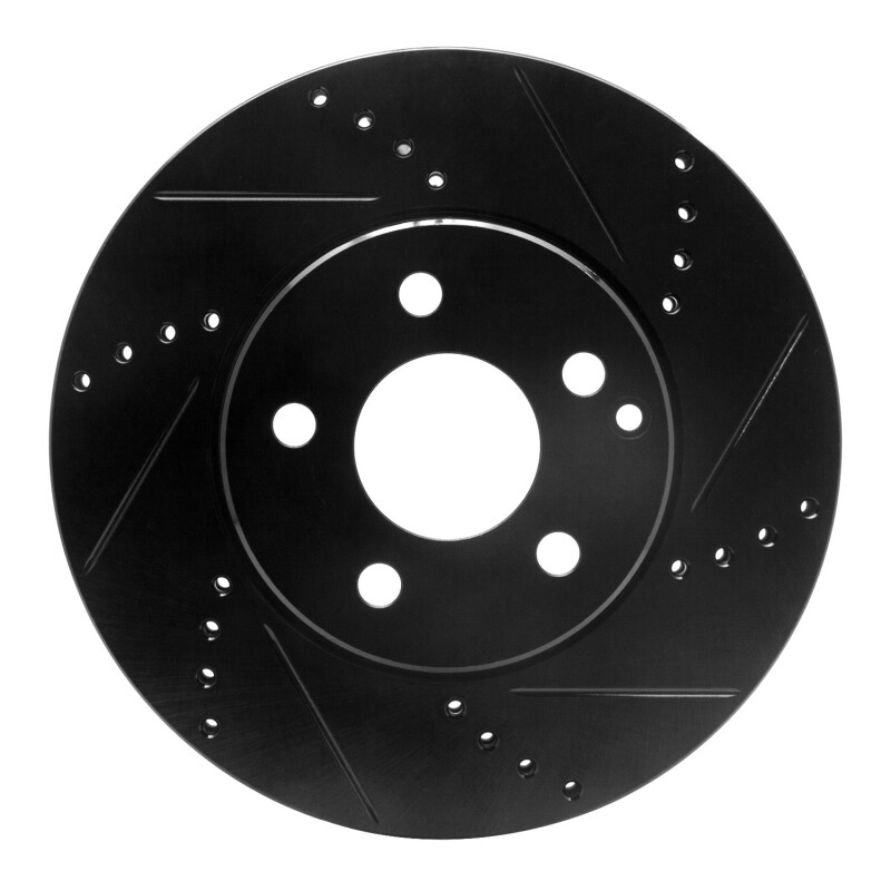 DFC 03-09 Mercedes-Benz E200 (Latin America) Front Right Drilled & Slotted Black Brake Rotor