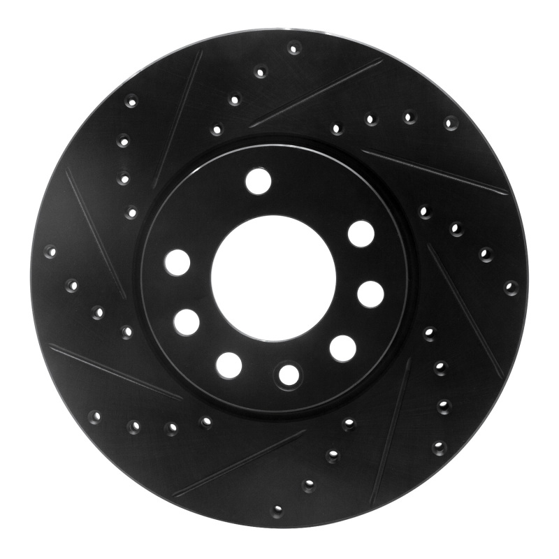 DFC 03-11 Cadillac BLS (Mexico) Front Left Drilled & Slotted Black Brake Rotor