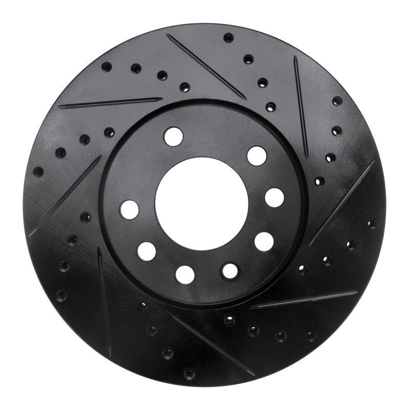 DFC 03-11 Cadillac BLS (Mexico) Front Right Drilled & Slotted Black Brake Rotor