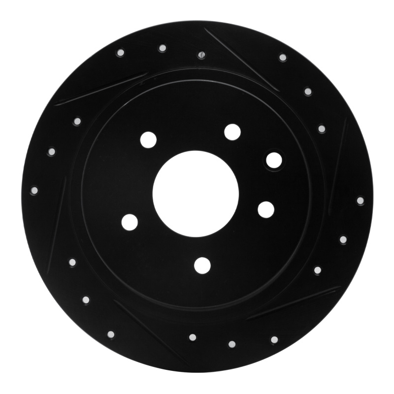 DFC 02-25 Nissan Altima Rear Right Drilled & Slotted Black Brake Rotor
