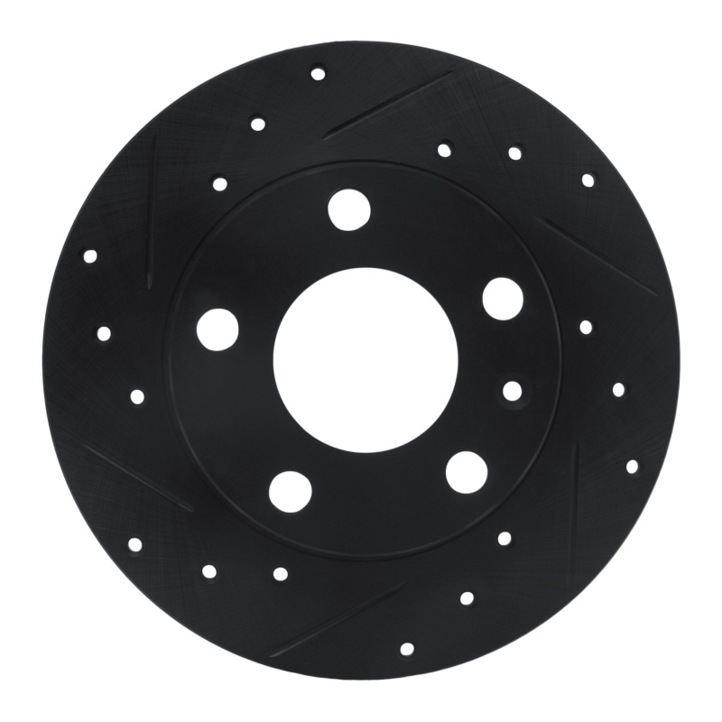 DFC 02-06 Audi A4 (USA/Canada) Rear Left Drilled & Slotted Black Brake Rotor
