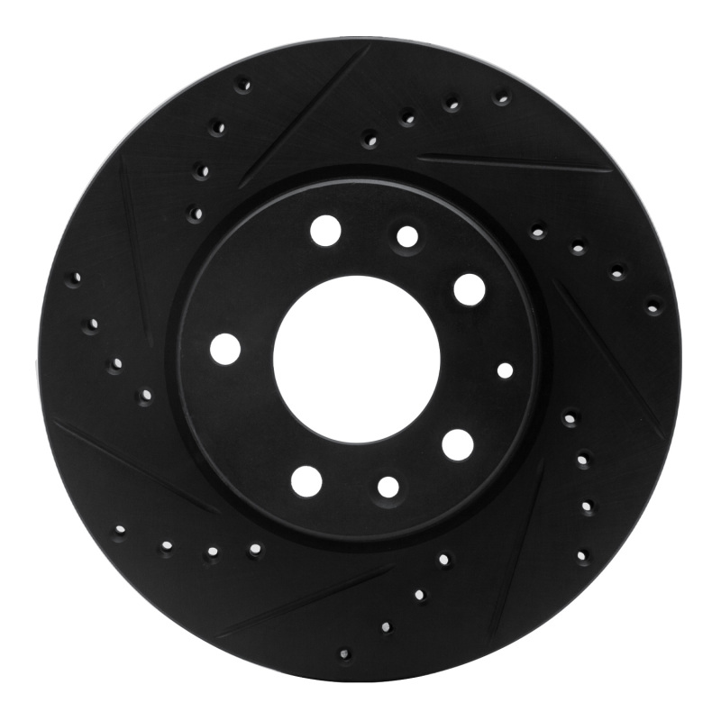 DFC 03-05 Mazda 6 Front Left Drilled & Slotted Black Brake Rotor