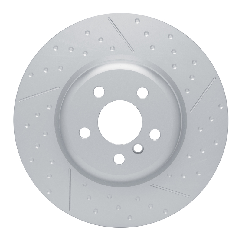 DFC 20-25 BMW M340i Right Rear GeoSPEC Coated Rotor - Dimpled and Slotted
