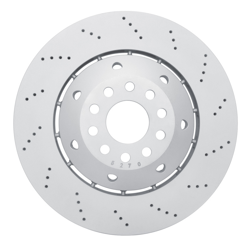 DFC 03-04 Audi RS6 Right Front Drilled Hi-Carbon Alloy Geomet Coated Rotor