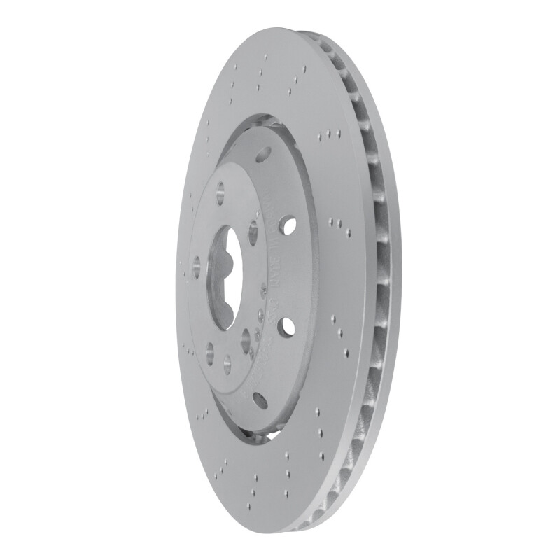 DFC 07-08 Audi RS4 Left Rear Drilled Hi-Carbon Alloy Geomet Coated Rotor