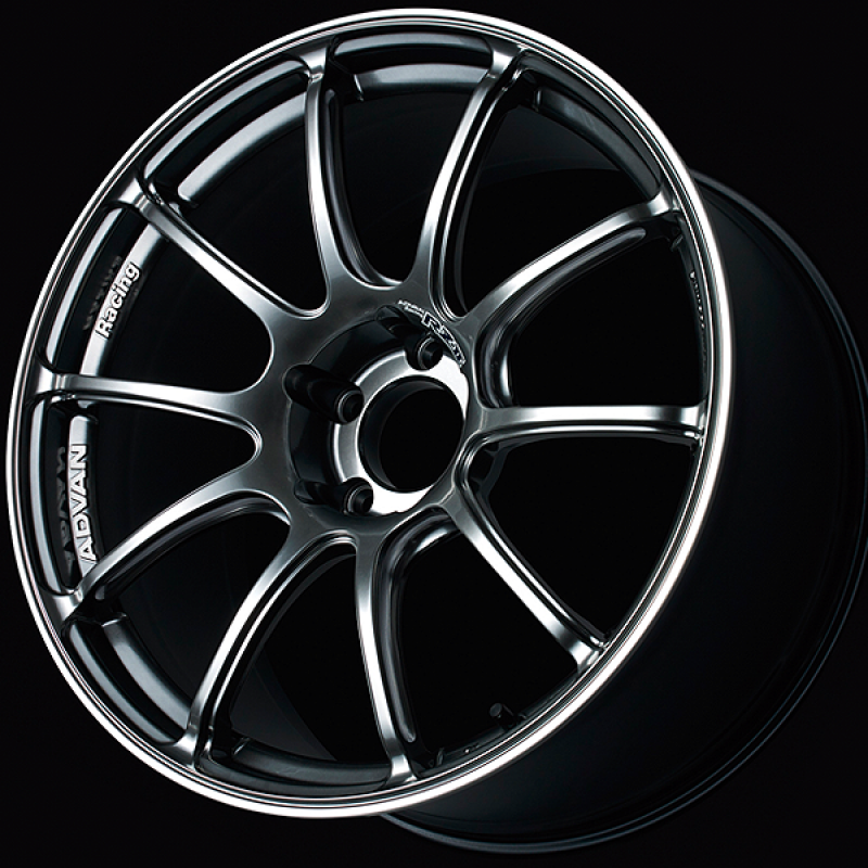 Advan RZII 17x7.5 / +48 Offset / 5x112 / 73mm Bore / Racing Hyper Black and Ring