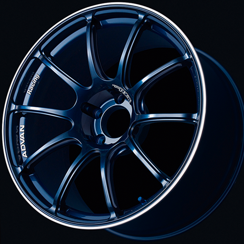 Advan RZII 17x8.0 / +45 Offset / 5x114.3 / 73mm Bore / Racing Indigo Blue and Ring