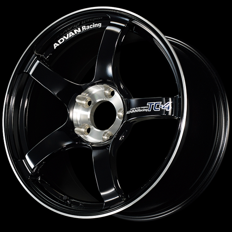 Advan TC-4 SE 18x8.5 / +45 Offset / 5x114.3 / 73mm Bore / Racing Gloss Black and Diamond Cut