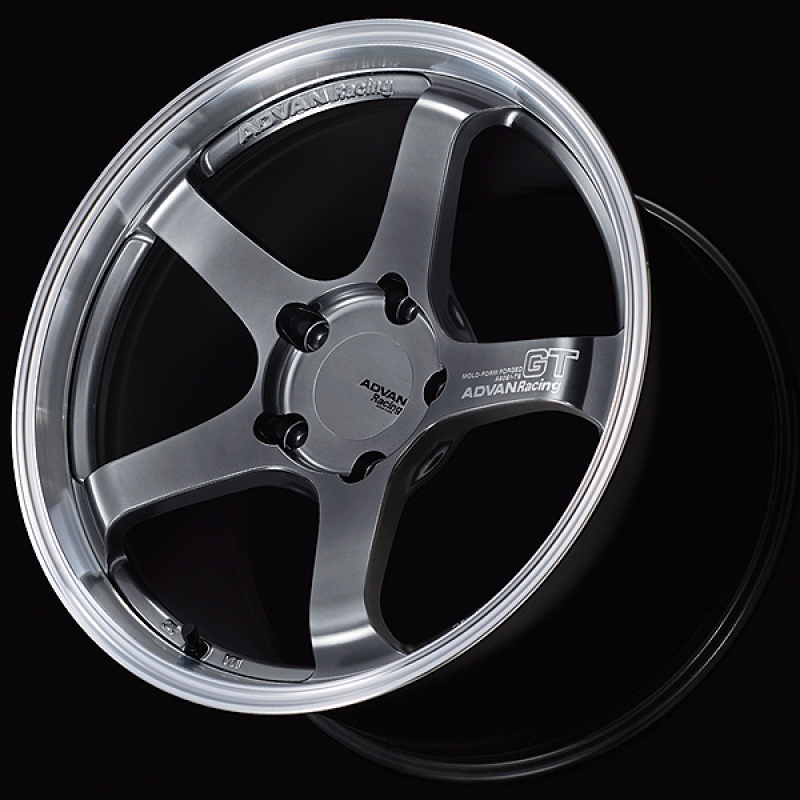 Advan GT for Porsche 18x10.0 / +40 Off / 5x130 / 71.6mm Bore / Machining and Hyper Platinum Black