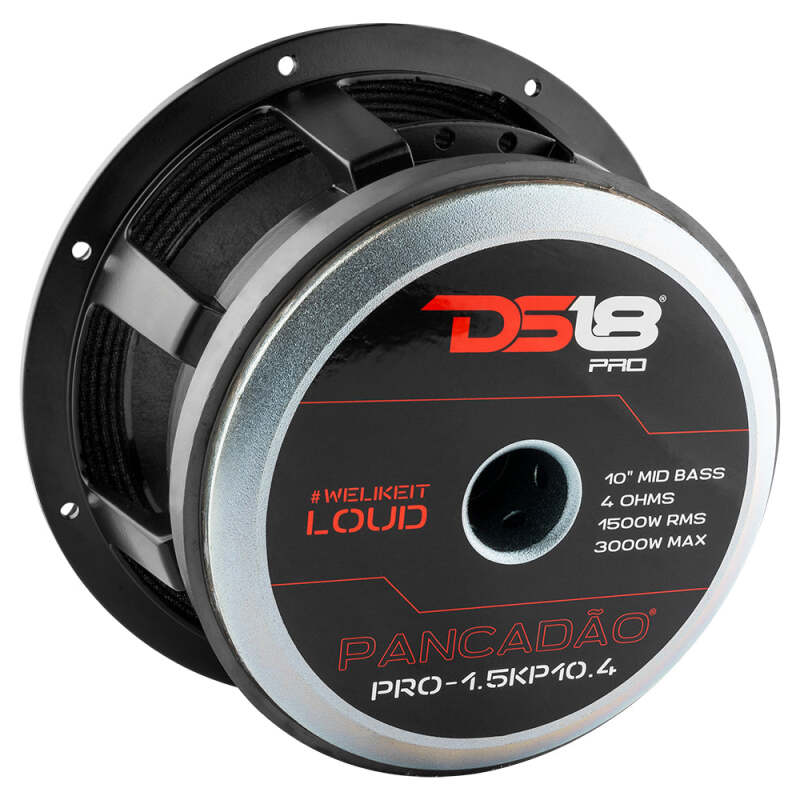 DS18 10in 1000 Watts RMS 4 ohm Mid-Bass Loudspeaker