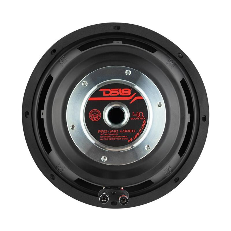 DS18 10in 350 Watts RMS 2 ohm Neodymium Cone Woofer
