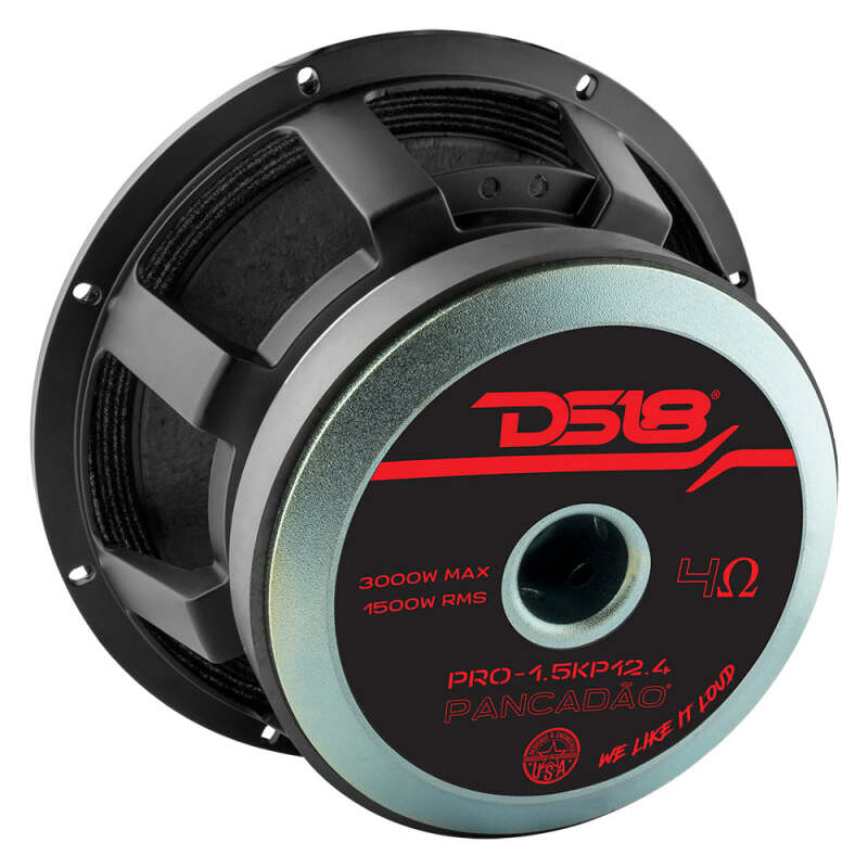 DS18 12in 1500 Watts RMS 4 ohm Mid-Bass Loudspeaker