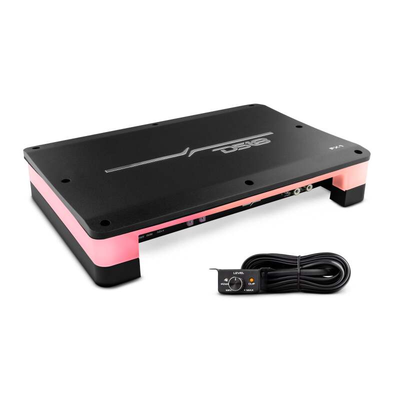 DS18 1-Channel Amp Monoblock 1 x 900 Watts RMS/1ohm Remote Level Control Flush Mount w/ LED Lights