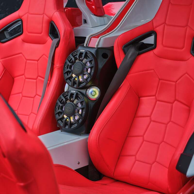 DS18 2015+ Polaris Slingshot Center Console Enclosure w/ 2x 6in NXL-IQ6/BK & PRO-TW7LD Speakers