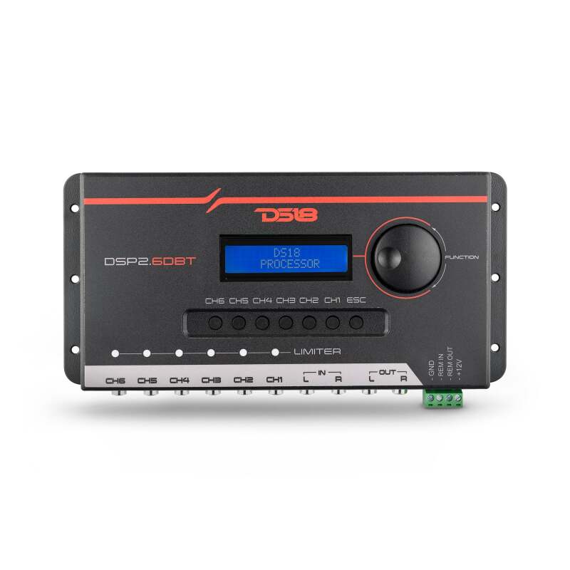 DS18 2-Channel In and 6-Channel Out Dual Signal Processor LCD Screen Bluetooth