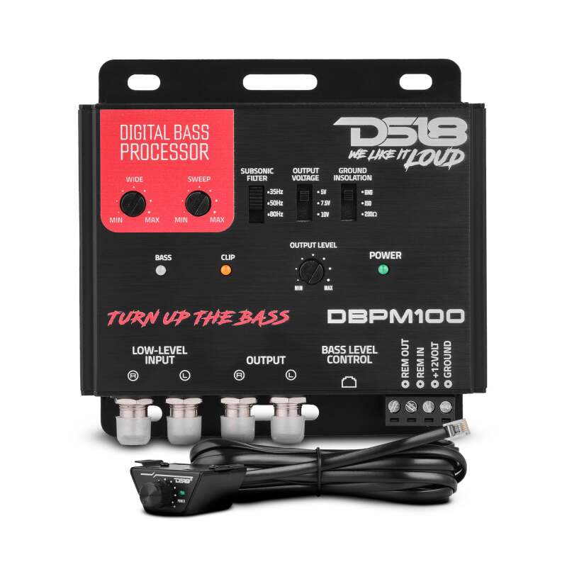 DS18 2-Channel Low Level Input and 2-Channel Output Digital Bass Processor
