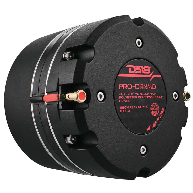 DS18 2in Drivers Bolt-On Throat 440 Watts RMS 2x 3.5in Dual Polyester Vc 8 ohm