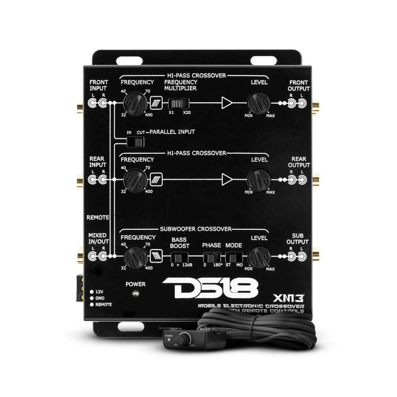 DS18 3-Way Active Crossover Sub-Level Control
