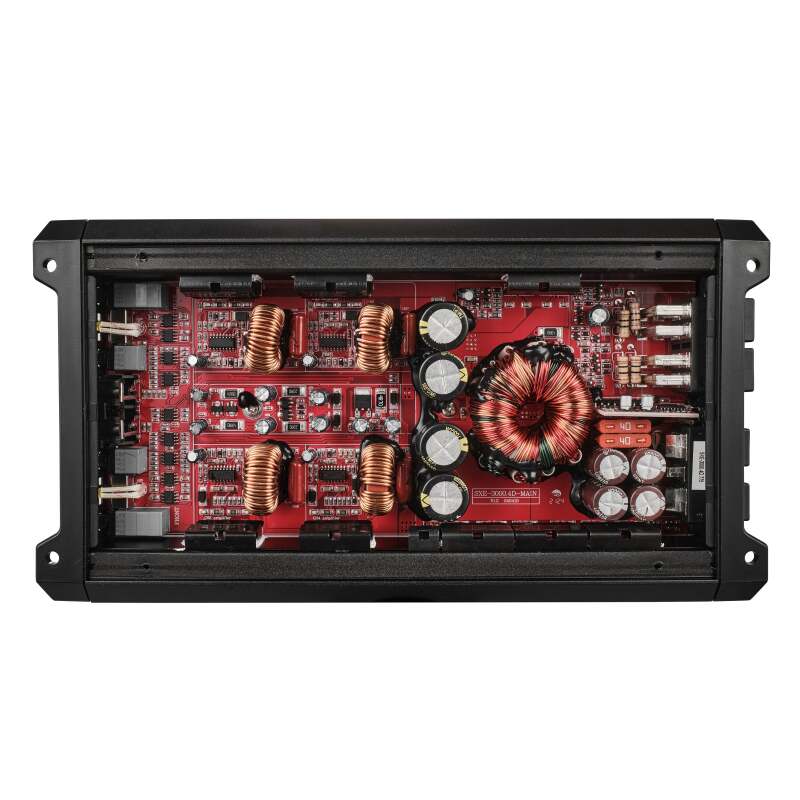 DS18 4-Channel SXE Amplifier Class D 2x 500/4ohm Bridge 4 x 320/2ohm 4 x 200/4ohm Watts RMS- Red